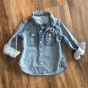 Kids Denim Button-Up Shirt